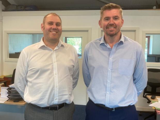 Bradford Telegraph and Argus: From left, Mark Wilding and Simon Drew from TL Dallas' Dallas Wilding and Drew office in Gargrave