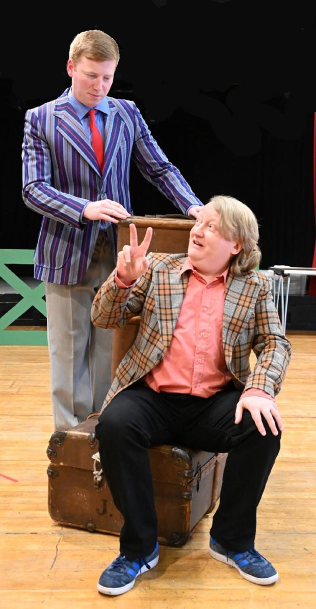 Bradford Telegraph and Argus: Sam Higgins, left, and Bruce Sturrock in One Man, Two Guvnors