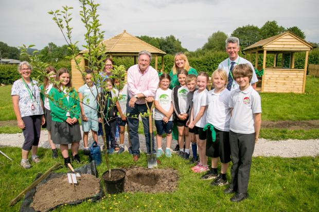 Bradford Telegraph and Argus: Alan Titchmarsh officially opened the new community garden at Ashlands Primary School on June 15