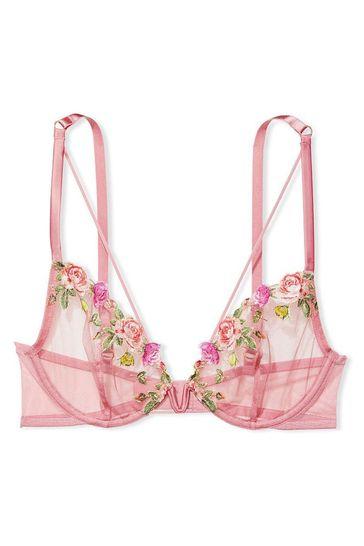 Bradford Telegraph and Argus: Very Sexy Unlined Rose Embroidered Demi Bra. Credit: Victoria's Secret