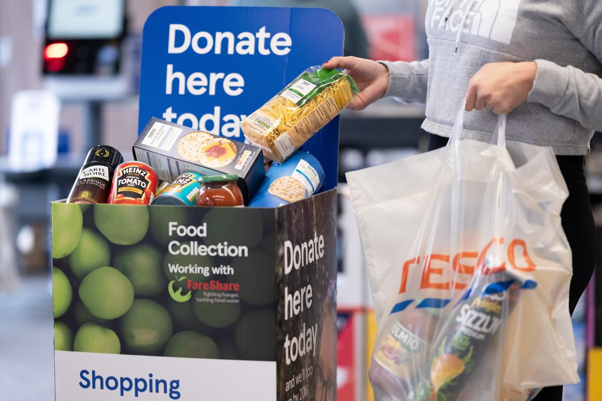 Tesco makes it easier for shoppers to donate food