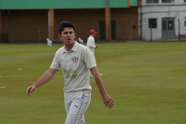 Noah McFadyen (pictured) joined Billy Whitford at the crease. The pair put on a 122-run display. Picture: Peter Roberts