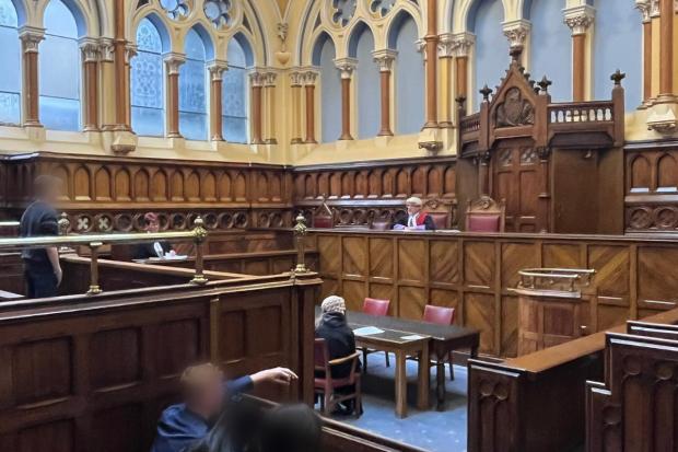 Bradford Telegraph and Argus: A mock sentencing exercise in the old courts at City Hall as part of the SPRUCE course