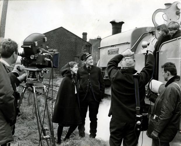 Bradford Telegraph and Argus: Filming the Railway Children on the Keighley & Worth Valley Railway. Many local people were extras