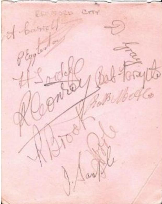 Bradford Telegraph and Argus: A collection of Bradford City autographs for the 1940s and 50s is part of the auction 