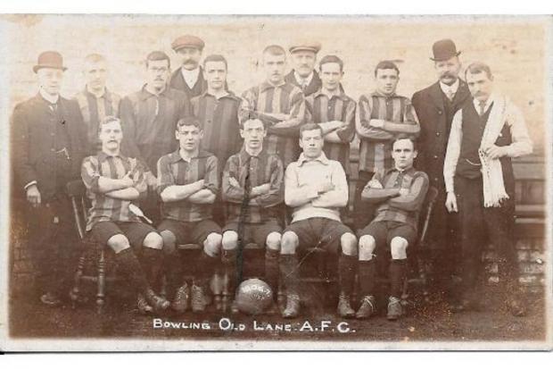 Bradford Telegraph and Argus: A postcard team group of Bowling Old Lane AFC from the 1906-07 season
