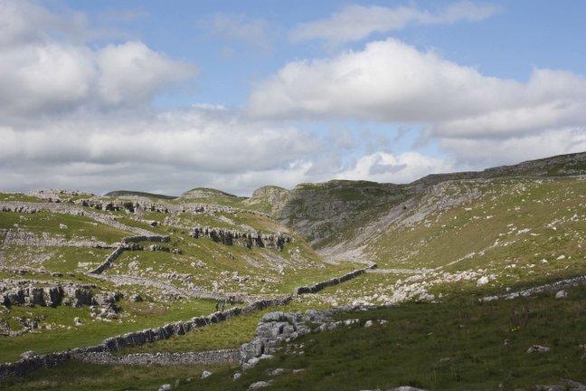 A view from the top of Malham Cove, taken by Gavin Gibson, of Collinfield Rise, Bradford.