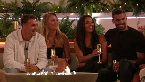 Bradford Telegraph and Argus: (left to right) Andrew, Tasha, Paige and Adam. Love Island continues on Sunday at 9pm on ITV2 and ITV Hub. Episodes are available the following morning on BritBox (ITV)