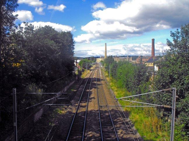 The Airedale line, looking towards Saltaire, taken by Jonny Blackburn, of West Royd Drive, Shipley.