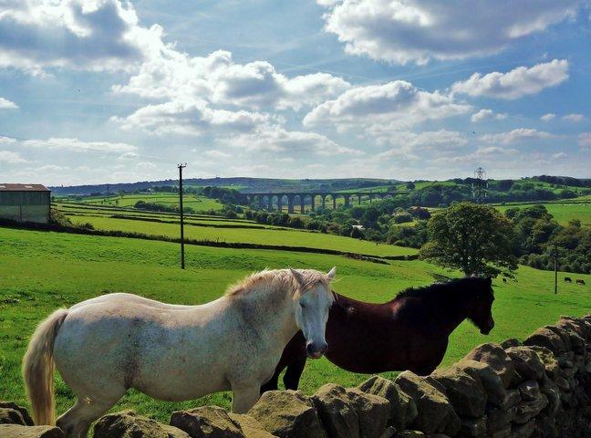A view from near Harecroft, looking over to Hewenden Viaduct, taken by Keith Johnson.