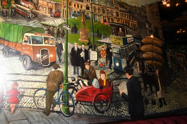 Bradford Telegraph and Argus: A close-up of part of the mural inside the Spirit of Bradford bar