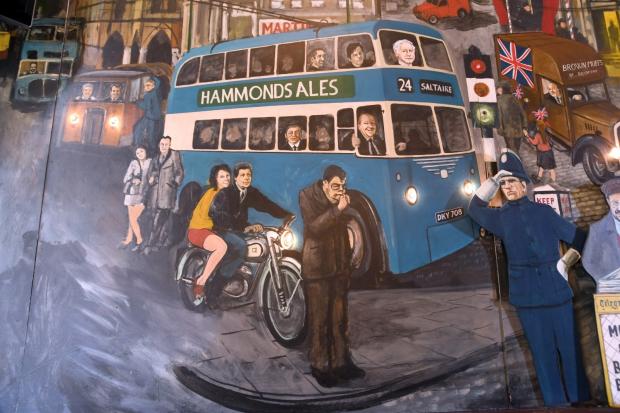 Bradford Telegraph and Argus: A Bradford bus from yesteryear which features as part of the bar's mural
