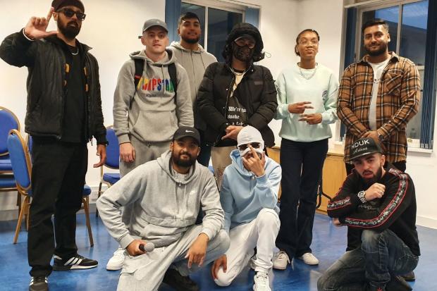 Bradford Telegraph and Argus: Some of the performers behind ‘Bradford, Beats and Bars’. Pictures: Bradford South Asian Festival