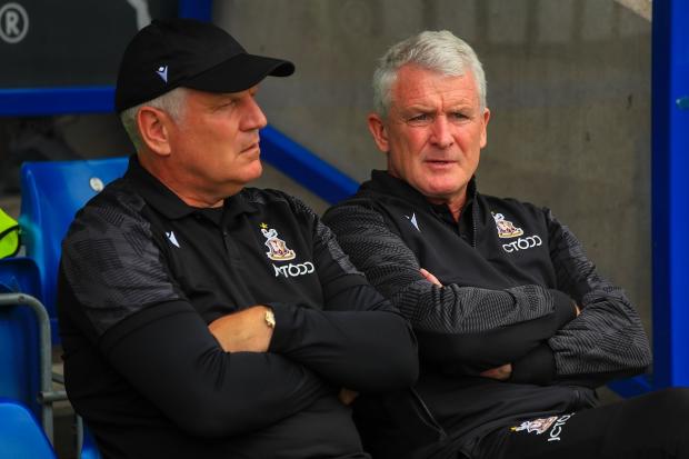 Bradford Telegraph and Argus: Mark Hughes and Glyn Hodges, left, have had plenty to think about this week