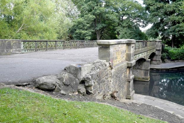 Bradford Telegraph and Argus: The bridge in the centre of Horton Park