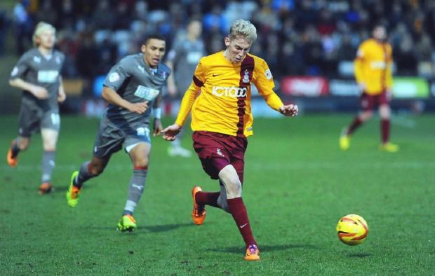Bradford Telegraph and Argus: Oli McBurnie in action during his spell with Bradford City