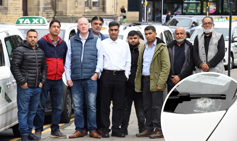 Cabbies' fury over stone-throwing attacks on Bradford taxis