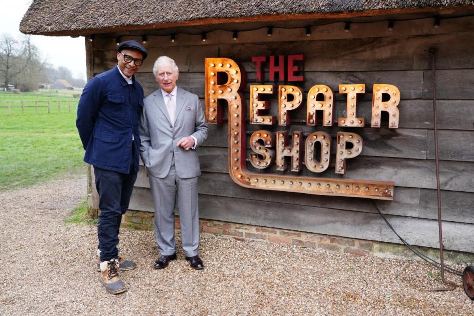 King Charles III on BBC's The Repair Shop tonight