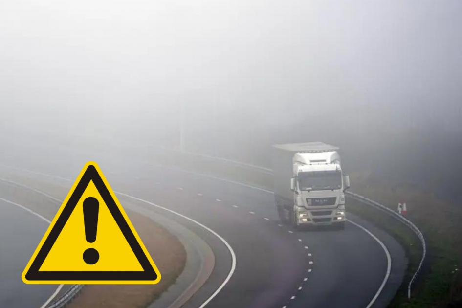 Met Office warns of strong fog that could impact drivers