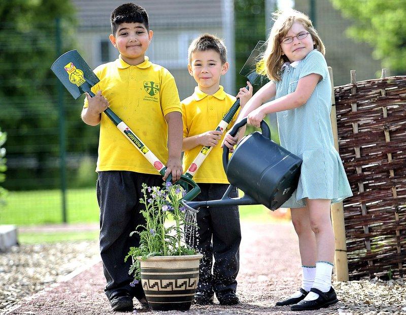 Pupils at Crossley Hall Primary School, Fairweather Green, Bradford, are growing their own.
The youngsters have been hard at work getting down to earth and cultivating their own produce ready to harvest.
