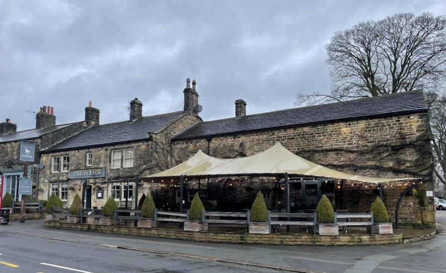 The Fleece in Addingham fails in bid to keep outside canopy | Bradford Telegraph and Argus 