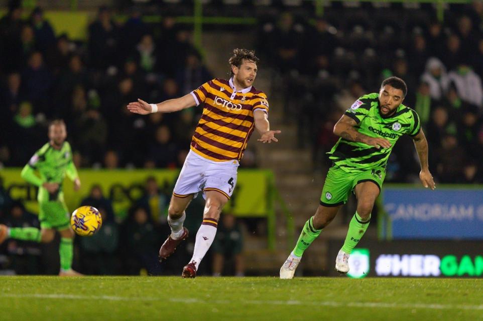 Bradford Telegraph and Argus: Troy Deeney, right, played in City's 3-0 win at Forest Green