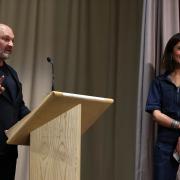 The DIVERSE festival takes place at Bradford University with focus on authenticity in broadcast media. Director of Programmes for Channel 5, Ben Frow with event host Anita Rani. Picture: CHRIS BOOTH