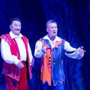 Paul Chuckle and Billy Pearce stars in Snow White. Photo Nigel Hillier