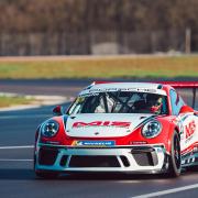 Hanafin is aiming to build on the success he earned last time out in this year's Porsche Carrera Cup. Picture: Dan Bathie