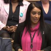 Bradford West MP Naz Shah, pictured here speaking in the House of Commons, made an appearance in the video