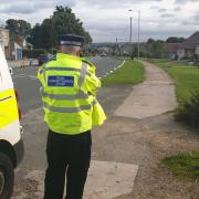 Police carried out speed checks in Bradford yesterday