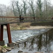 The proposed bridge over the River Wharfe