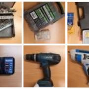 The stolen power tools police want to reunite with their rightful owners
