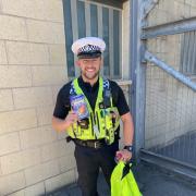 Police officers dealing with an incident in Riddlesden were given an Easter egg by a kind member of the public. Picture: West Yorkshire Police