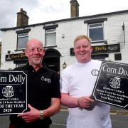 Neil Durkin and his son Anthony outside the pub.  Pictures: Mike Simmonds