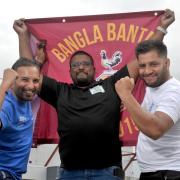 Members of the Bangla Bantams are backing England