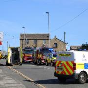The scene of a house fire in Brighouse Road, Keelham