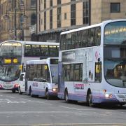 First buses in Bradford city centre