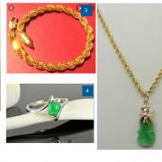 Items of jewellery that were stolen in a Rawdon burglary. Picture: West Yorkshire