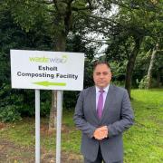 Imran Hussain at the Wastewise site in Esholt, where he says a ‘vile odour’ has been plaguing residents