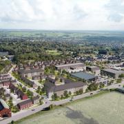 An artist's impression of the planned site