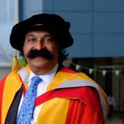 Dr Joshi  moustache makes him instantly recognisable.