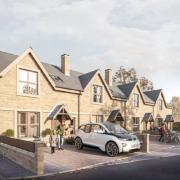 An artist's impression of the planned homes