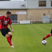 Campion (red and black) beat Cleator Moor 3-1 on August 18. Pic: Alex Daniel