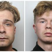 From left, Nathan Stewart and Kieran Edgar were each jailed for 32 months for arson and criminal damage charges