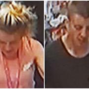 Police would like to identify these people in relation to a shop theft. Pic: West Yorkshire Police