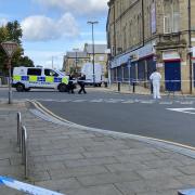 The police scene where Kian Tordoff died from stab wounds