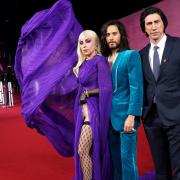Lady Gaga, Jared Leto and Adam Driver (left to right) attending the House of Gucci UK Premiere, held at the Odeon Leicester Square, London. Photo taken by Ian West/PA.