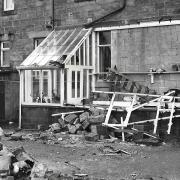 The wind damaged this house in Baildon back in February 1962