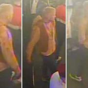 A man who dressed up like a cowboy is being sought by police linked to a violent attack